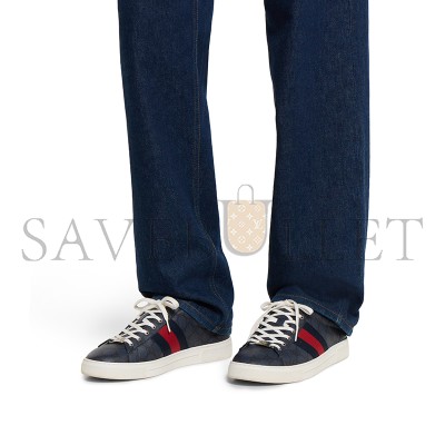 GUCCI MEN'S GUCCI ACE SNEAKER WITH WEB 760775